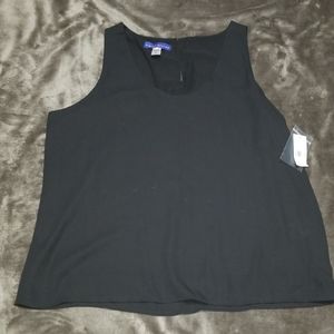 SIMPLY STYLED LINED DRESSY TANK TOP NEW BLACK